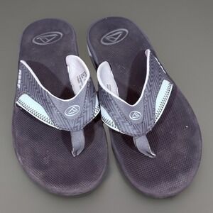 REEF flip flops sandals GrayMens 8 EU 40 Bottle Opener